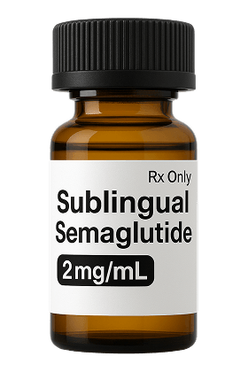 Frasco de semaglutida sublingual